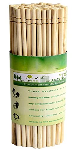 Adaamya Wooden Disposable EcoFriendly Biodegradable Round Bamboo Beverage Stirrer Sticks 8 Drinks Cocktail Coffee Tea Soup Stirrer for Bar Coffee Shops Restaurants and Cafeterias 500 - Image 1