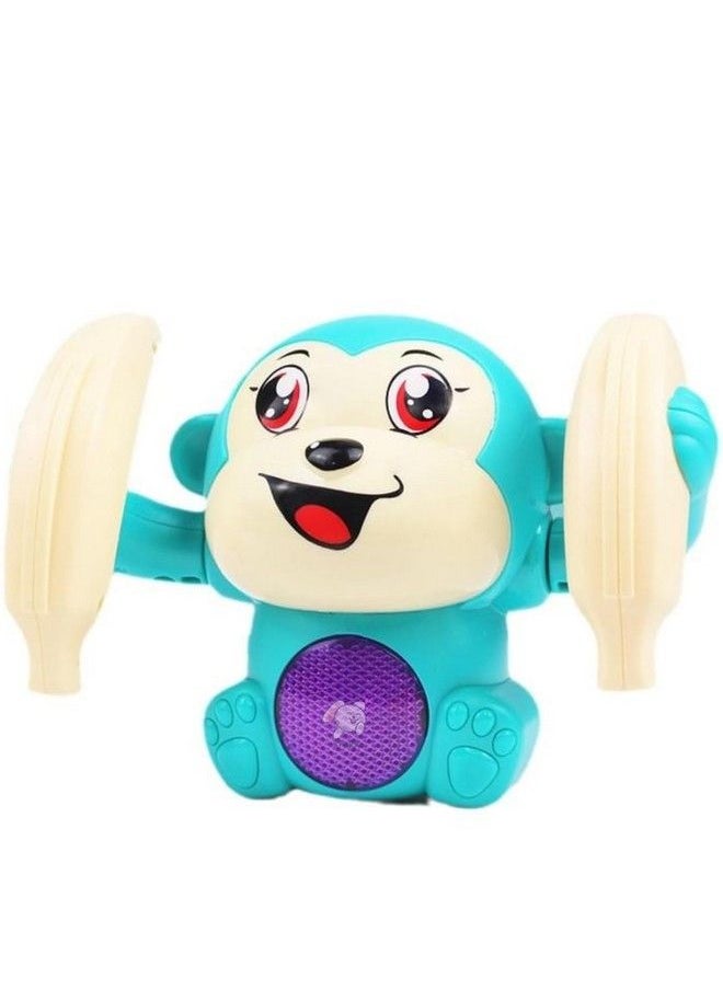 Storio - Dancing Monkey Musical Toy For Kids Baby Spinning Rolling Doll Tumble Toy With Voice Control Musical Light And Sound Effects With Sensor - Image 1