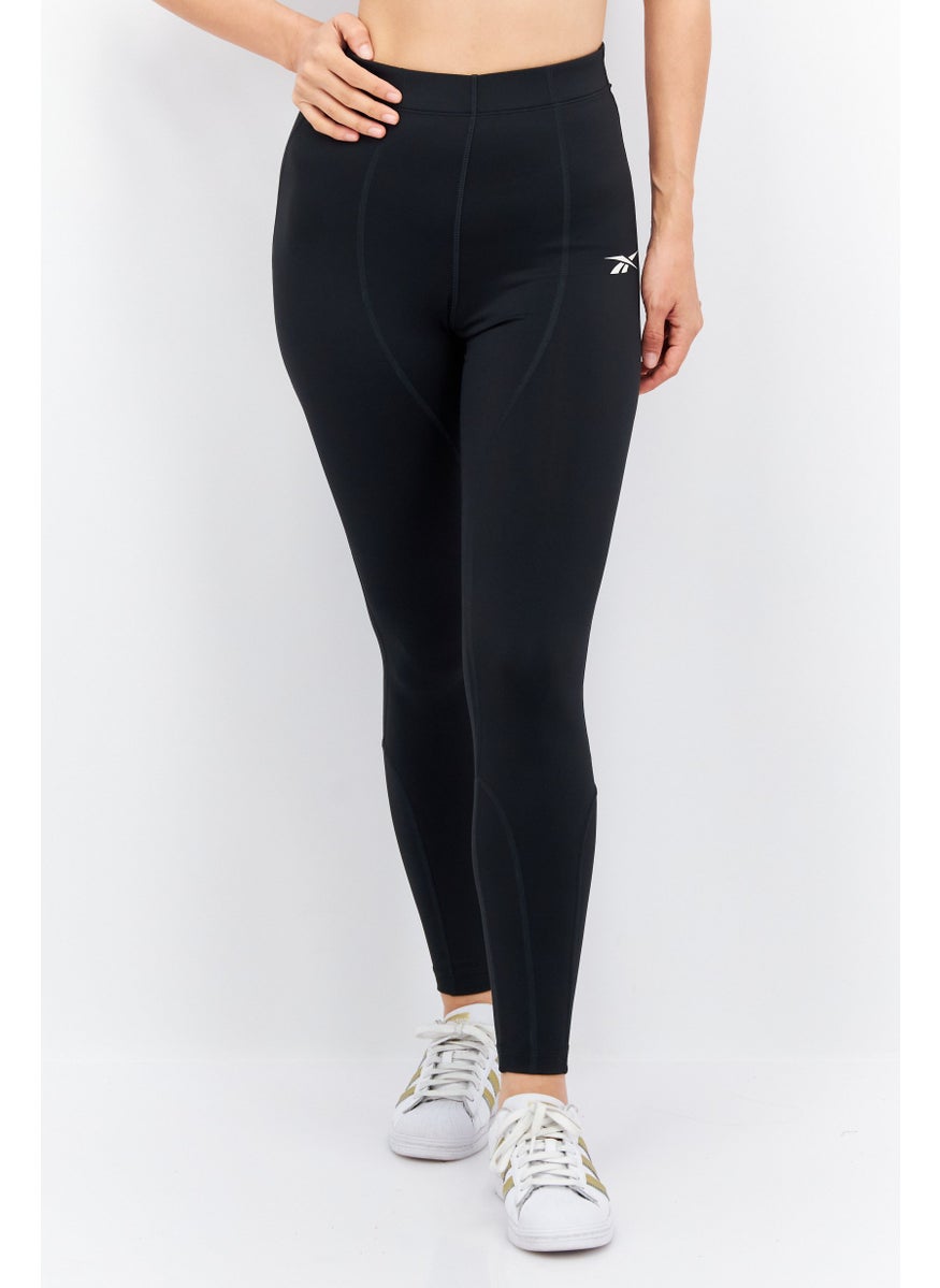Reebok ملابس رياضية للنساء مناسبة للتدريب ضيقة، سوداء  - Image 1