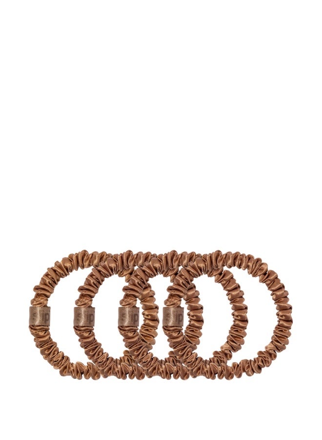 Slip Pure Silk Skinny Scrunchies - Copper - Image 2