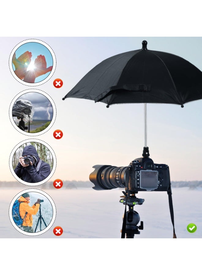Camera Rain Cover Hot Shoe Umbrella Camera Sunshade Waterproof Accessory Protects Cameras from Rain Hot Sunshine Snow Birds Poop (19.7Inch) - Image 3