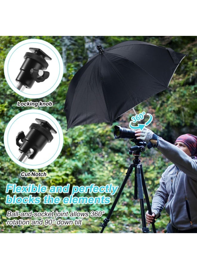 Camera Rain Cover Hot Shoe Umbrella Camera Sunshade Waterproof Accessory Protects Cameras from Rain Hot Sunshine Snow Birds Poop (19.7Inch) - Image 4