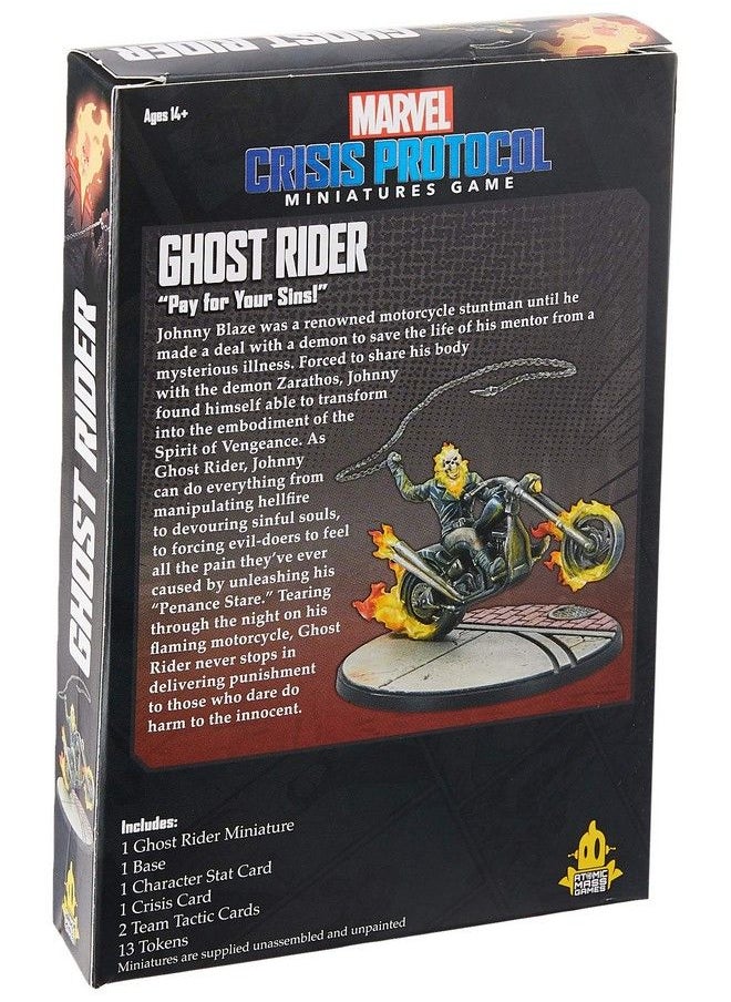 حزمة شخصيات Marvel Crisis Protocol Ghost Rider؛ لعبة معركة مصغرة؛ لعبة إستراتيجية للبالغين والمراهقين؛ من سن 14 عامًا فأكثر؛ لاعبان؛ متوسط وقت اللعب 90 دقيقة؛ من إنتاج Atomic Mass Games - pzsku/Z1719777817ED4E7AD36BZ/45/_/1688710935/d754cf99-5917-42ec-b289-b14a8fcee415