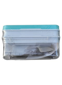 Beyond Basics Beyond Basics Ice Cube Tray With Lid Storage Box Press Type 32x2 Double Ice Cubes Tray Easy Press Silicone Ice Cube Tray with Ice Container Blue  - Image 2