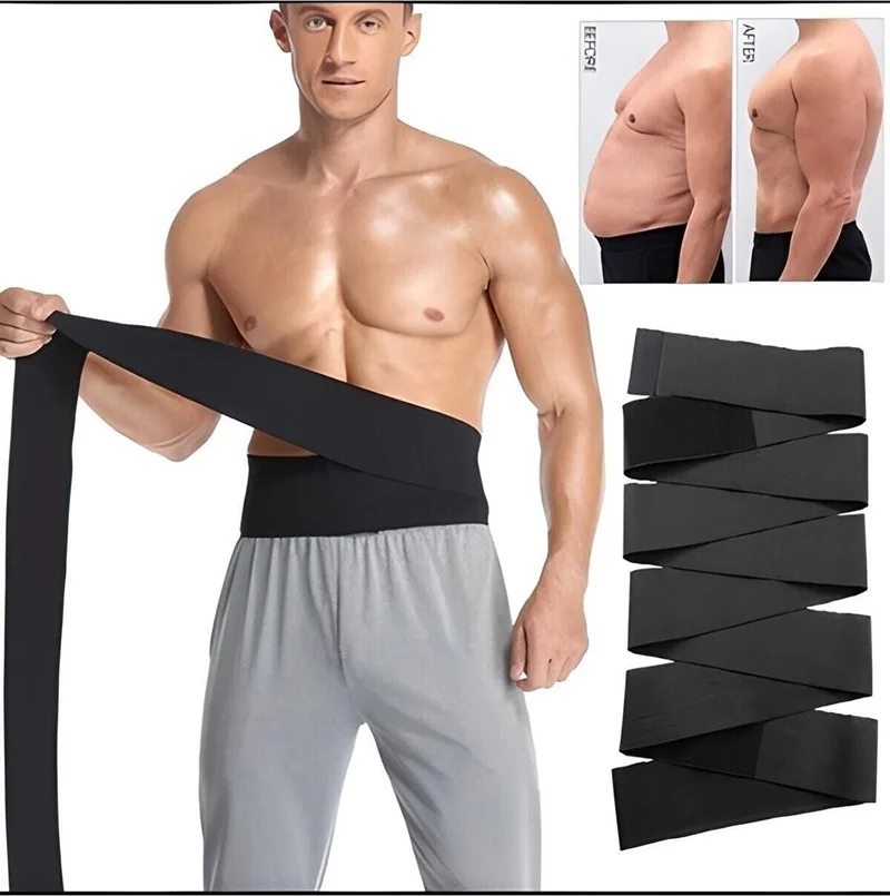 CK Spor Waist Trainer Tummy Wrap Waist Slimmer Waist Wrapped Hourglass Appearance 4m Spiral Waist Corset