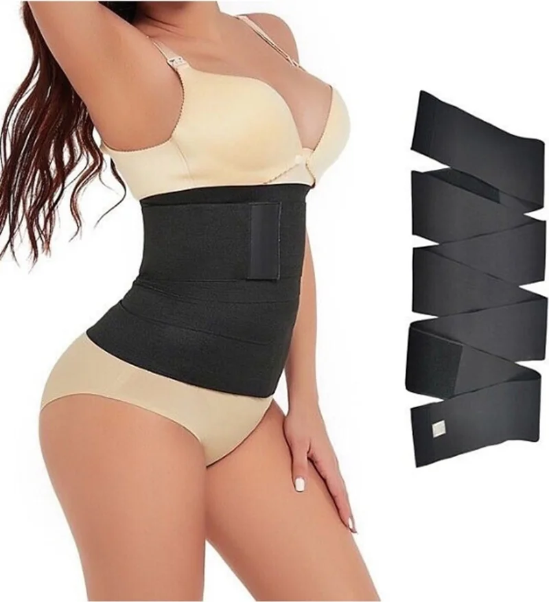 CK Spor Waist Trainer Tummy Wrap Waist Slimmer Waist Wrapped Hourglass Appearance 4m Spiral Waist Corset
