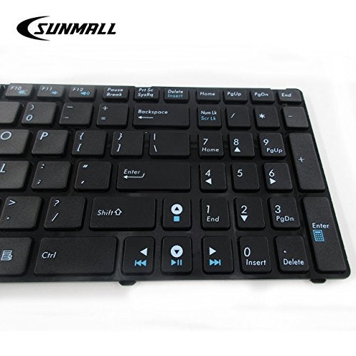 SUNMALL Keyboard Replacement Without Backlit Compatible with A52 F50 X53E A53S K53 K53S K54 G73S X73E Series Laptop Black US Layout - Image 5