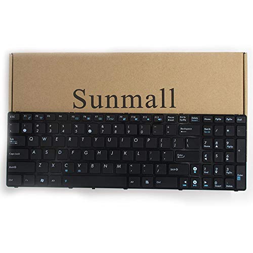 SUNMALL Keyboard Replacement Without Backlit Compatible with A52 F50 X53E A53S K53 K53S K54 G73S X73E Series Laptop Black US Layout - Image 1