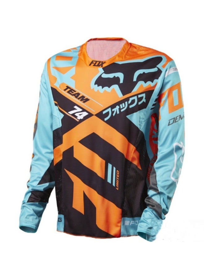 Hot Downhill T-shirt Breathable Versatile Long Sleeve Downhill Suit Outdoor Sports Cycling Jersey Off-road Racing Suit