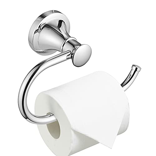 BESy Polished Chrome Toilet Tissue Paper Holder Polished Chrome Bathroom Accessories Toilet roll Paper Hanger Wall Mounted Rustproof
