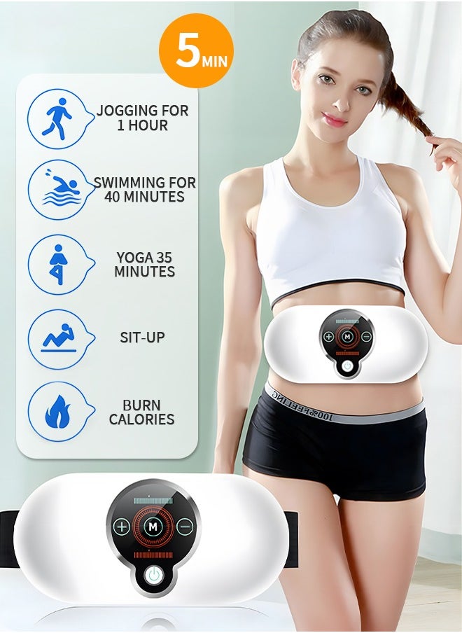 GROIC Electric Slimming Belt, Weight Loss Machine for Women, Adjustable Vibration Massage, Multiple Massage Modes, Belly Fat Burner, Promote Digestion  - Image 4