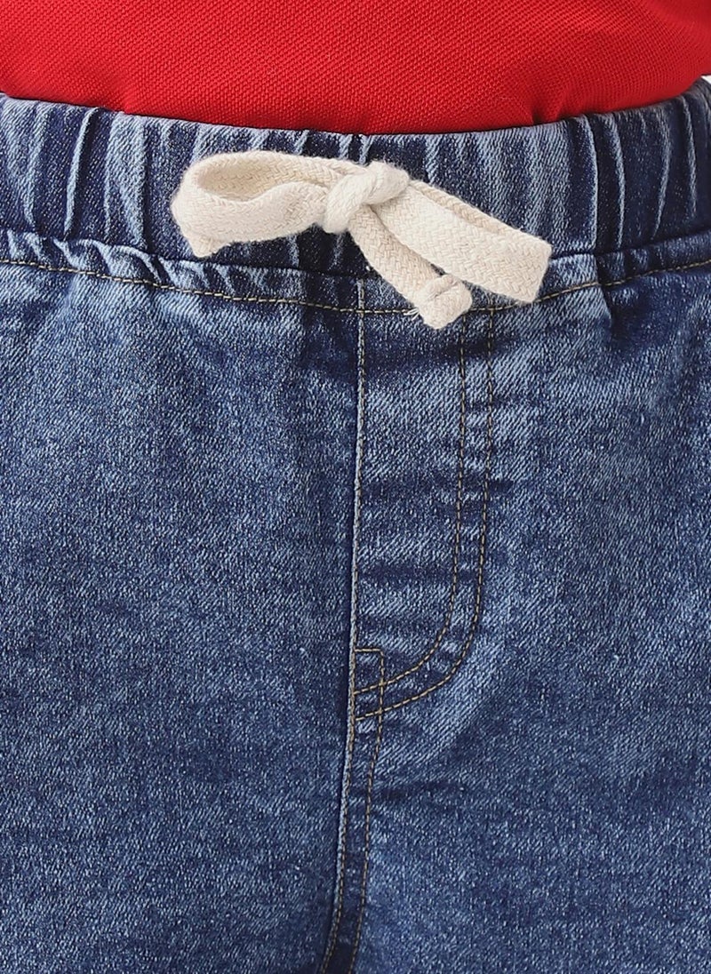 نوتيناتي جينز كارجو قطني دينم بطول الكاحل للأولاد من نوتيناتي بتفاصيل مطرزة - Image 4