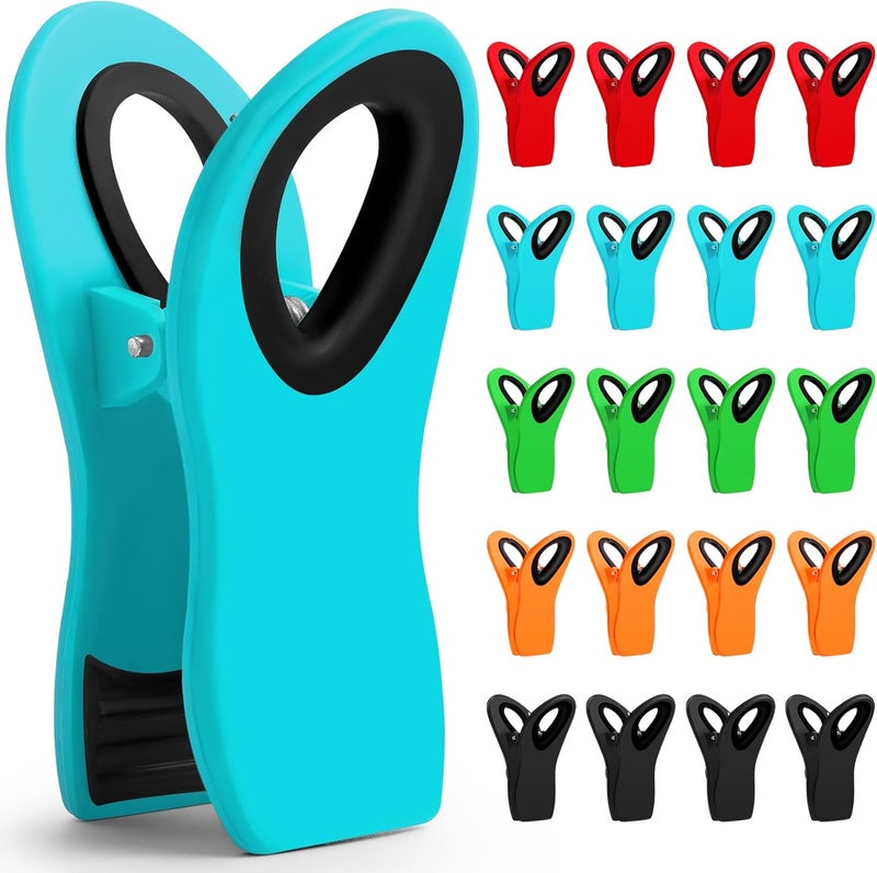 Jetmore 20 Pack Chip Clips, Bag Clips, Chip Clips Bag Clips Food Clips, Bag Clips for Food Storage, Kitchen Clips, Clips for Food Packages, Snack Clips, Chip Clip - Image 1