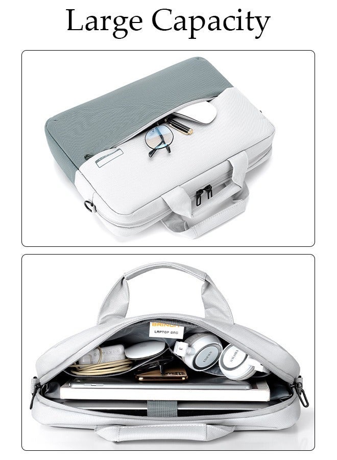 DUNISO 15 Inch Laptop Bag with Multi Compartment Lightweight Laptop Hand Bag Crossbody Bag Travel Business Briefcase Water-Resistant Dust-proof Shoulder Messenger Bag for Men and Women Work Office - Image 5