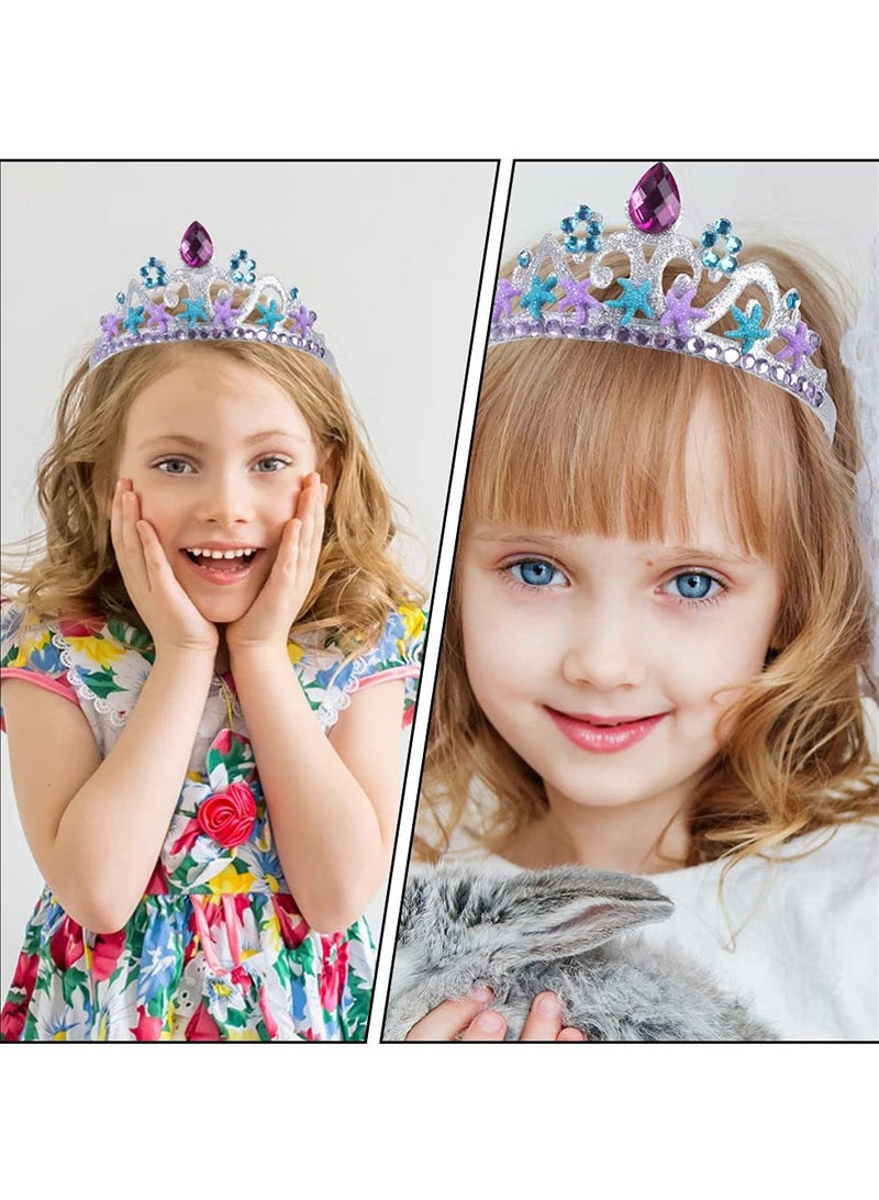Mr. Penda 3 Pcs Mermaid Headbands Hair Accessories for Girls, Jewelry Kit Little Set for Kids,  Princess Party Dress Up Pretend Play Decorative Accessories - Image 4