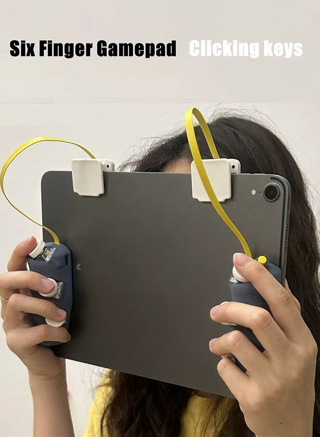 وحدة تحكم في الألعاب المغناطيسية DIY، لوحة تحكم مغناطيسية للألعاب، لوحة ألعاب لجهاز iPad اللوحي، 6 أزرار، إطلاق نبضات مستمرة، مشغل PUBG من 7.9 بوصة إلى 13.4 بوصة - Image 1