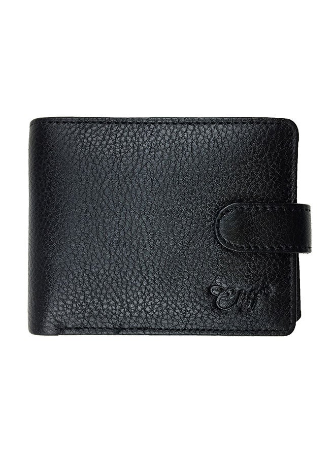 NIBEMINENT Cliff Genuine Leather Wallet Black 