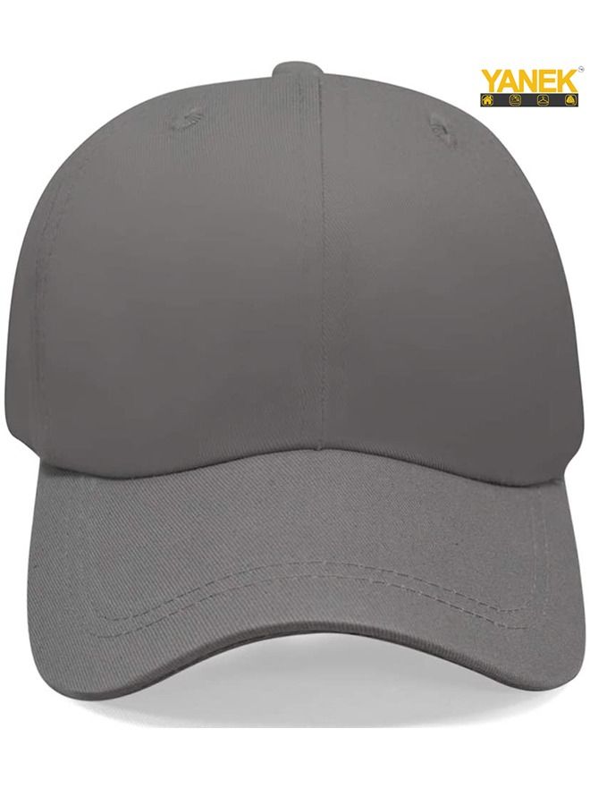 YANEK Plain Baseball Cap | 100% Cotton Hat | Classic & Adjustable | Dad Caps | For Men and Women. - Image 2