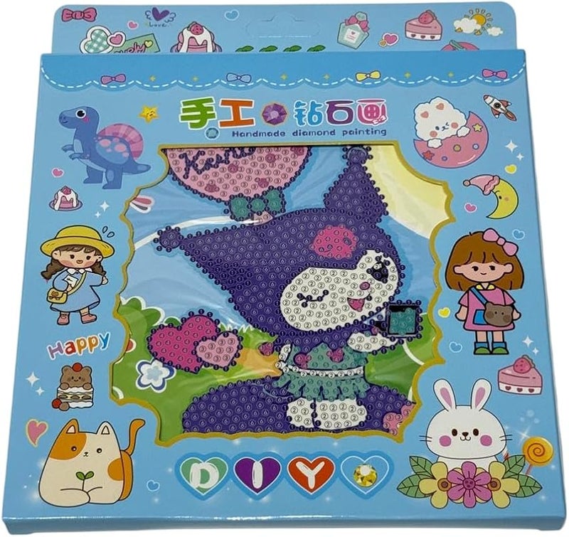 هاندمادي دياموند باينتينج كيت فور كيدس ارتس اند كرافتس سيت ويته كولوورفول دياموند ستونيس بيكتوري كرياتيون كيت فور جيرلس اند بويس بلوي