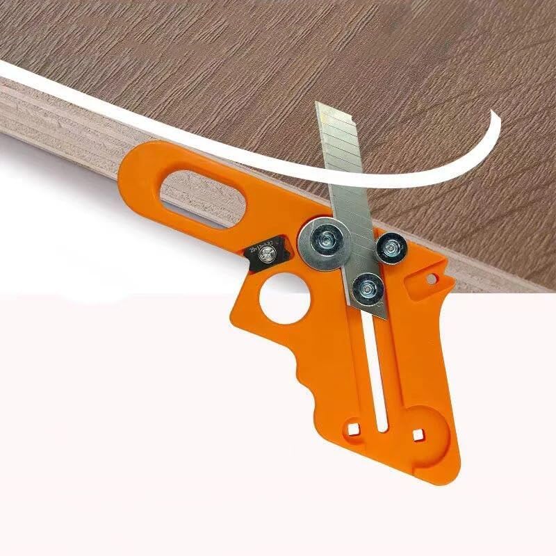 HELLARO Wood Edge Strip Trimming Knife, Arc Trimming Manual Planer, Knife Blade Hand Tools, Deburring, Chamfering, Fillet Scrapper | Woodworking Precise Cutting Edge Replaceable Blade. - Image 5