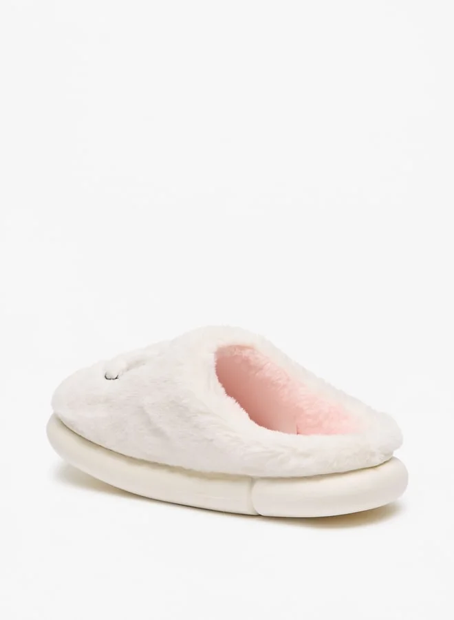 لو كونفورت Women's Cat Applique Bedroom Mules