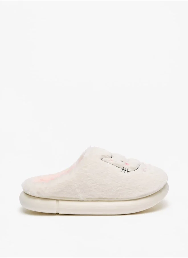 لو كونفورت Women's Cat Applique Bedroom Mules