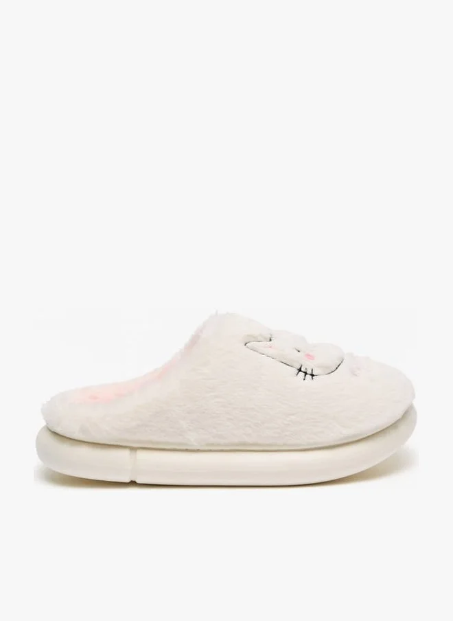لو كونفورت Women's Cat Applique Bedroom Mules