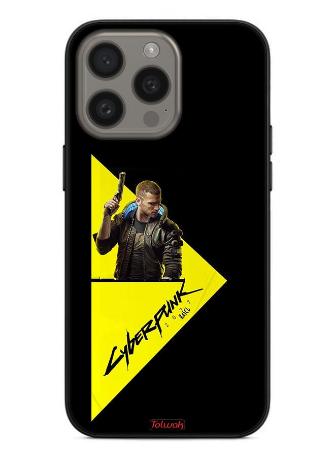 Tolwak Apple iPhone 15 Pro Protective Case Cover Cyberpunk 2077 - Image 2