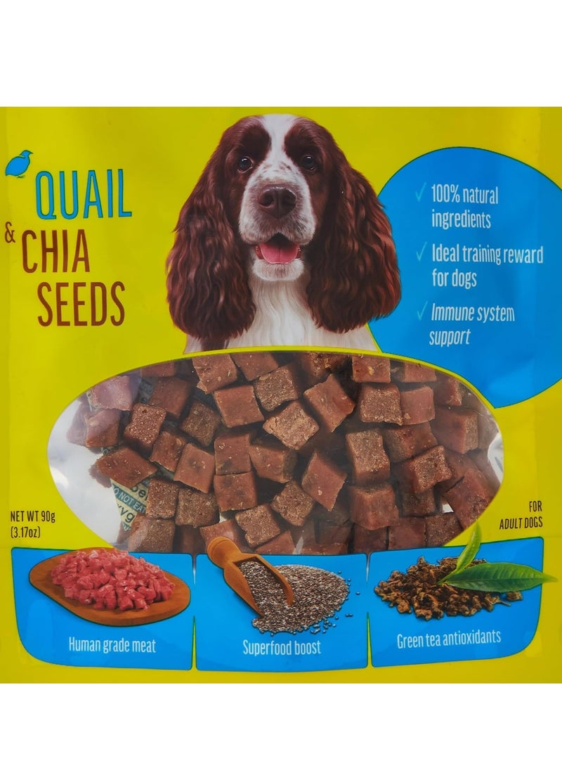 Dog Fest - FARM FRESH DOG FEST TREATS & CHEWS TRAINING TREATS QUAIL & CHIA SEEDS - Image 1