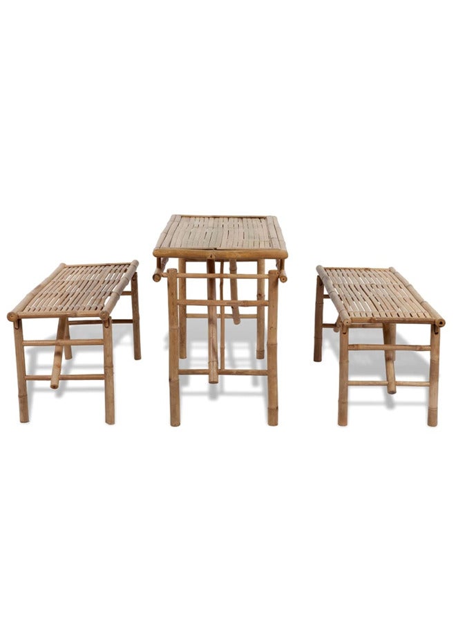 فيداكسل طاولة نزهة مع مقعدين 100 سم خيرزان 41502 - Image 2