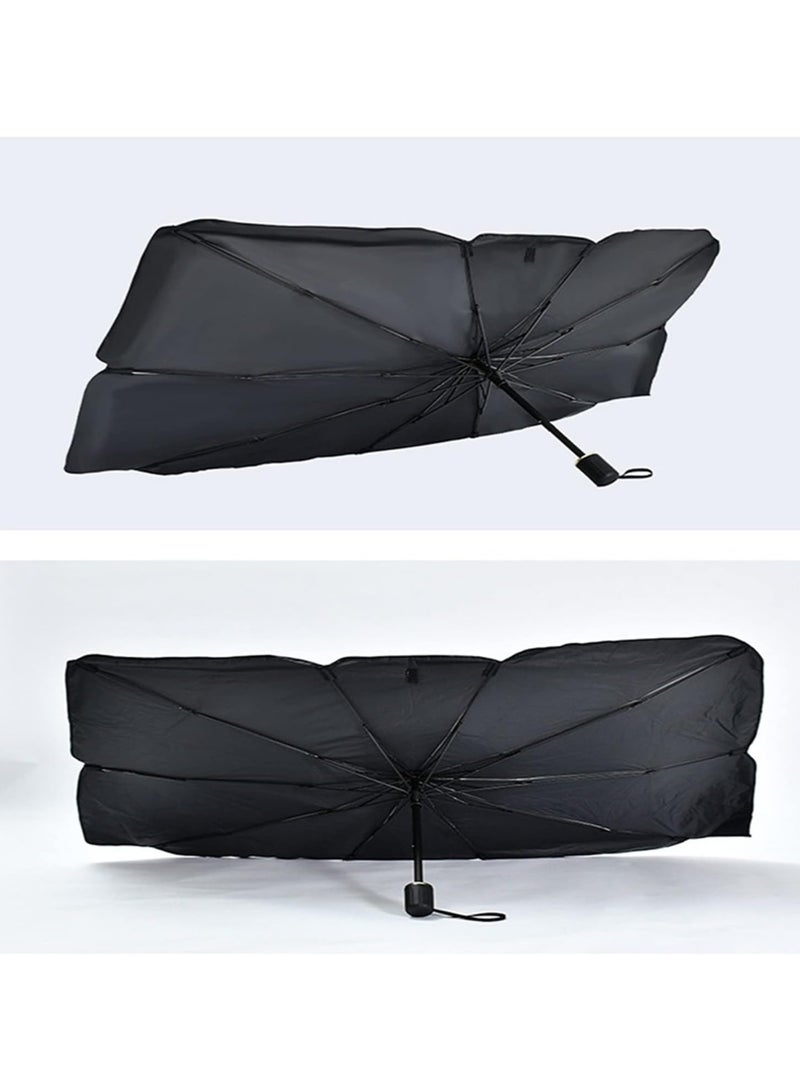 Exotic All Season Portable Foldable Car Windshield Sunshade Uv Protection, Cooling Interior Durable Polyester - Image 3