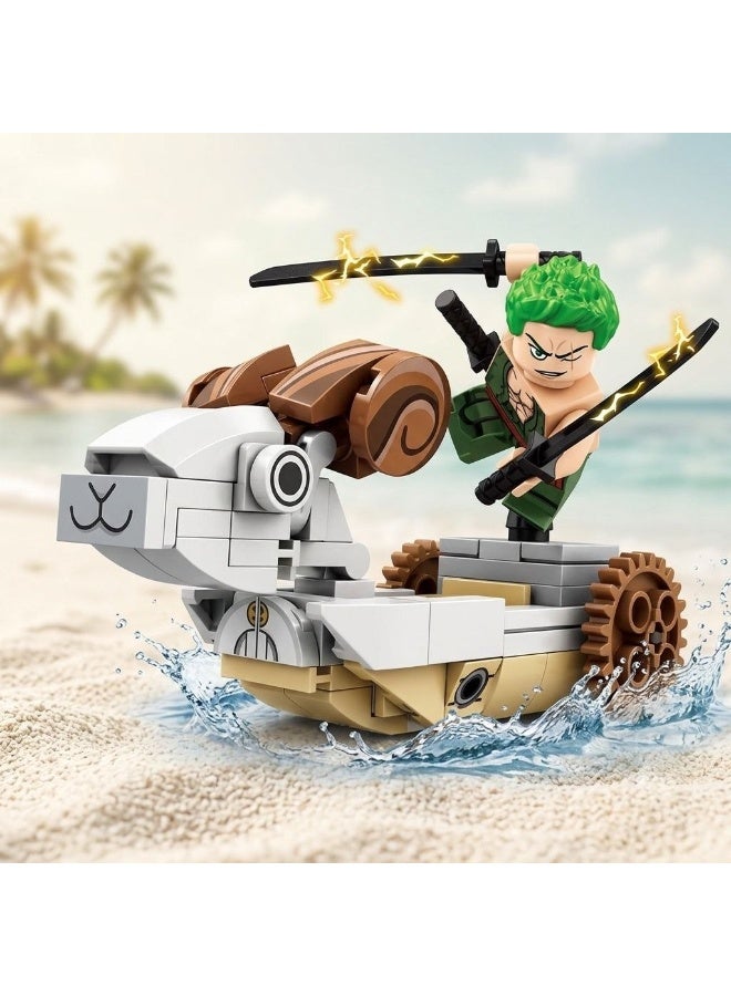 One Piece character, Christmas gift housewarming gift building blocks educational toy classic anime Luffy construction toy One Piece Chopper Sanji Zoro - Image 1