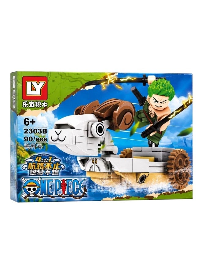One Piece character, Christmas gift housewarming gift building blocks educational toy classic anime Luffy construction toy One Piece Chopper Sanji Zoro - Image 2