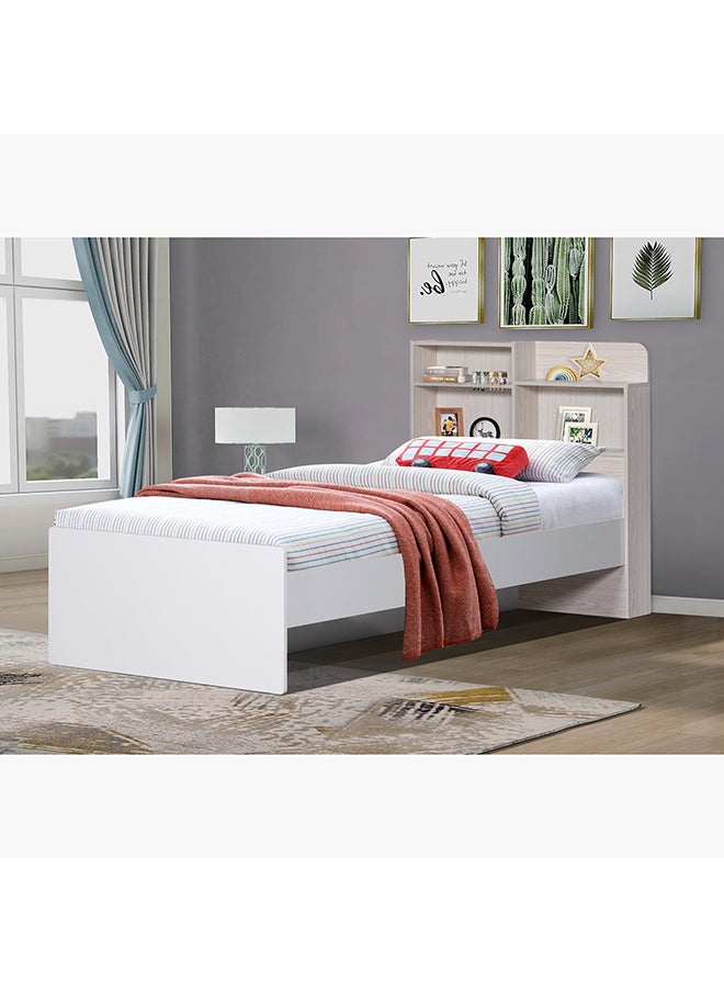 Home Box Vanilla Bed With Storage Headboard 208 x 100 x 100 cm  - Image 1
