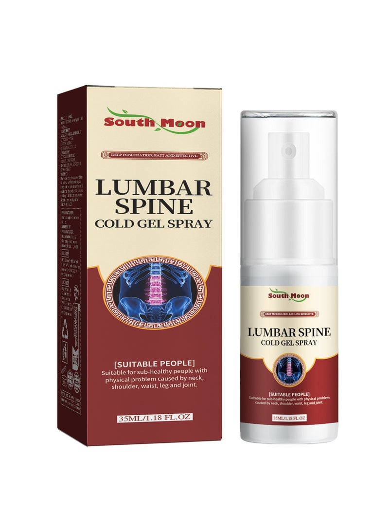 SOUTH MOON Lumbar Spray, Relieves Back Pain,Plant Herbal Ingredients, Suitable For Shoulders, Neck, Waist, Legs, Knee Joints And Other Parts 35ml  - Image 1