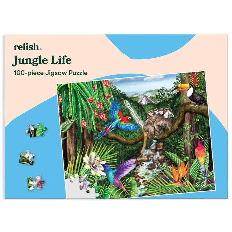 Relish 100 Piece Puzzles for Adults Jungle Life Dementia Jigsaw Puzzle Dementia Products for Elderly - Image 4