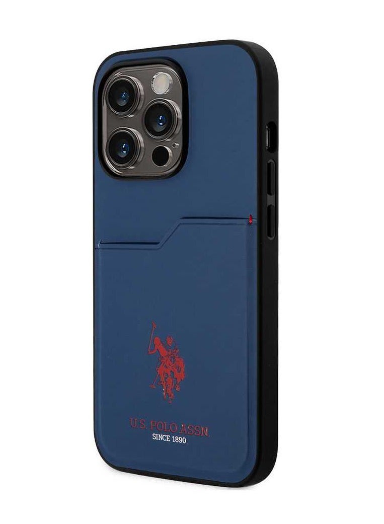 يو اس بولو غطاء الحماية الصلب DH لآيفون 14 برو (6.1 بوصة) من بي يو - أزرق داكن - Image 2