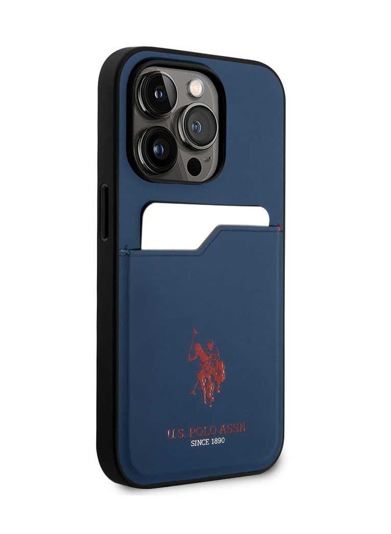 يو اس بولو غطاء الحماية الصلب DH لآيفون 14 برو (6.1 بوصة) من بي يو - أزرق داكن - Image 4