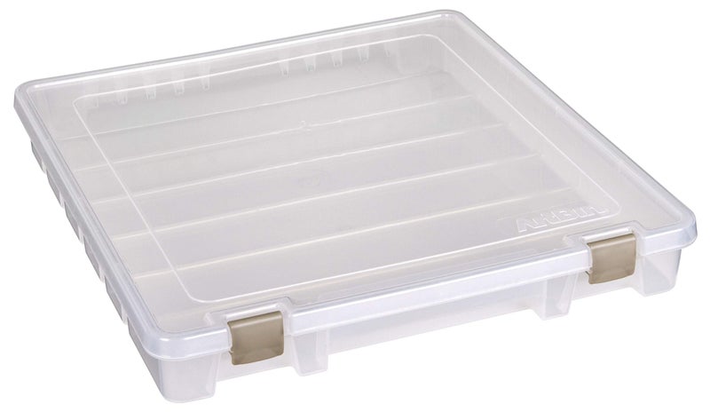 ArtBin 9100AB Super Satchel Slim 1 Open Compartment, Art & Craft Organizer, [1] Plastic Storage Case, Clear - Image 2