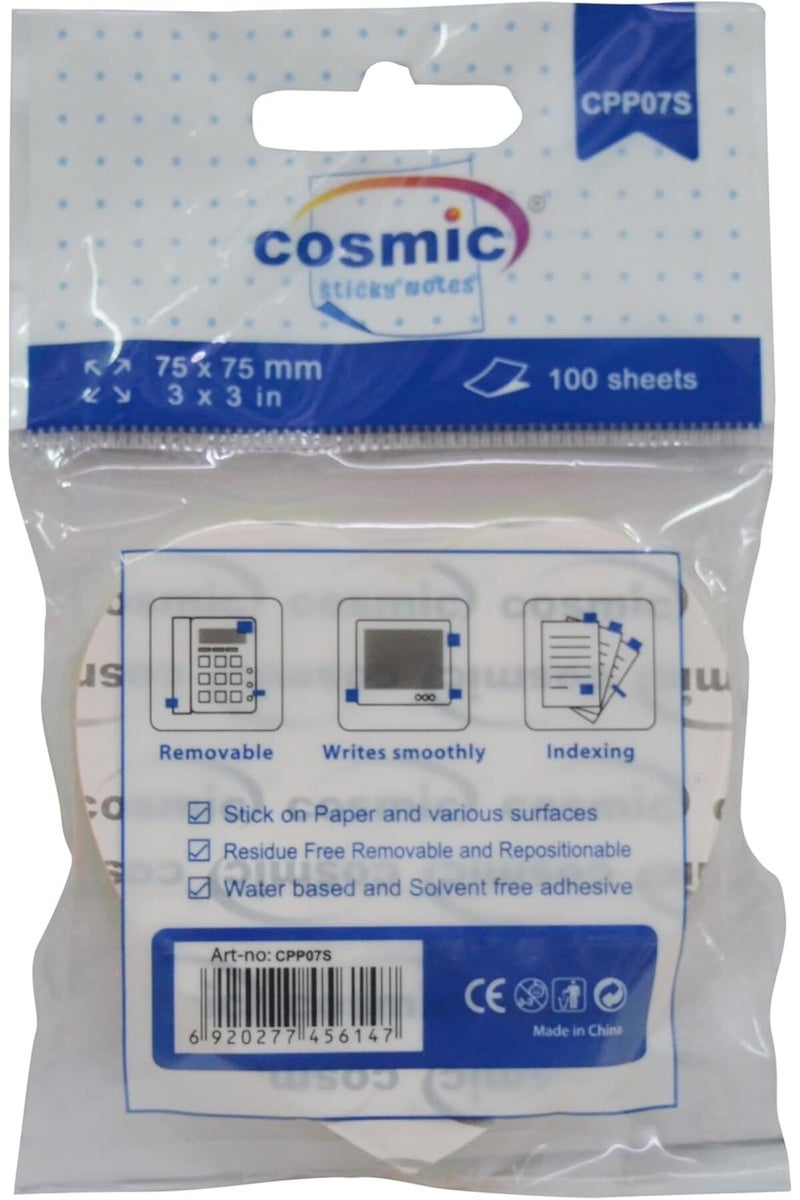 Cosmic CPP07S Heart Shaped Sticky Notes 100 Sheets, 3.5 x 3.5-Inch, Neon Assorted - Image 4