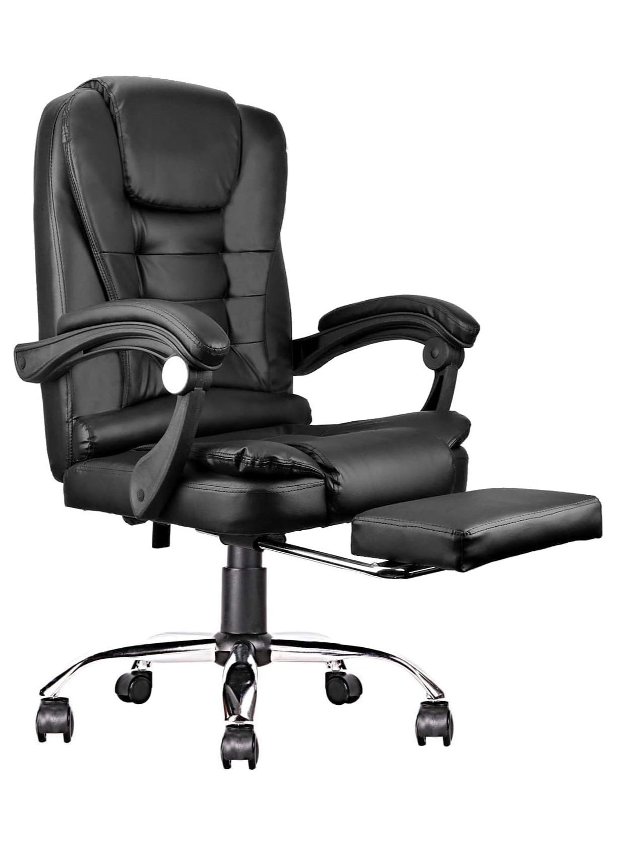 Chulovs Home Office Chair with Footrest, Managerial Executive Chair Ergonomic High Back Computer Chair with Armrest Lumbar Support 