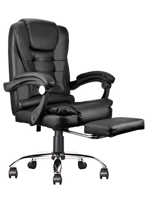 Home Office Chair with Footrest, Managerial Executive Chair Ergonomic High Back Computer Chair with Armrest Lumbar Support