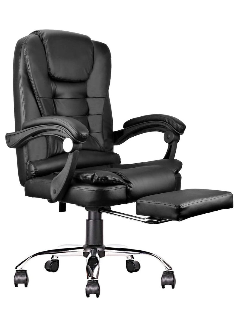 Chulovs - Home Office Chair with Footrest, Managerial Executive Chair Ergonomic High Back Computer Chair with Armrest Lumbar Support - Image 1