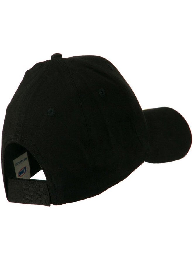 CAMEO Brushed Cotton Embroidered Flame Logo Cap - Black OSFM - Image 5