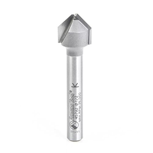 Amana Tool - 45792 Carbide Tipped Double Edge Folding V-Groove 90 Deg x 0.090" Tip Wid - Image 1