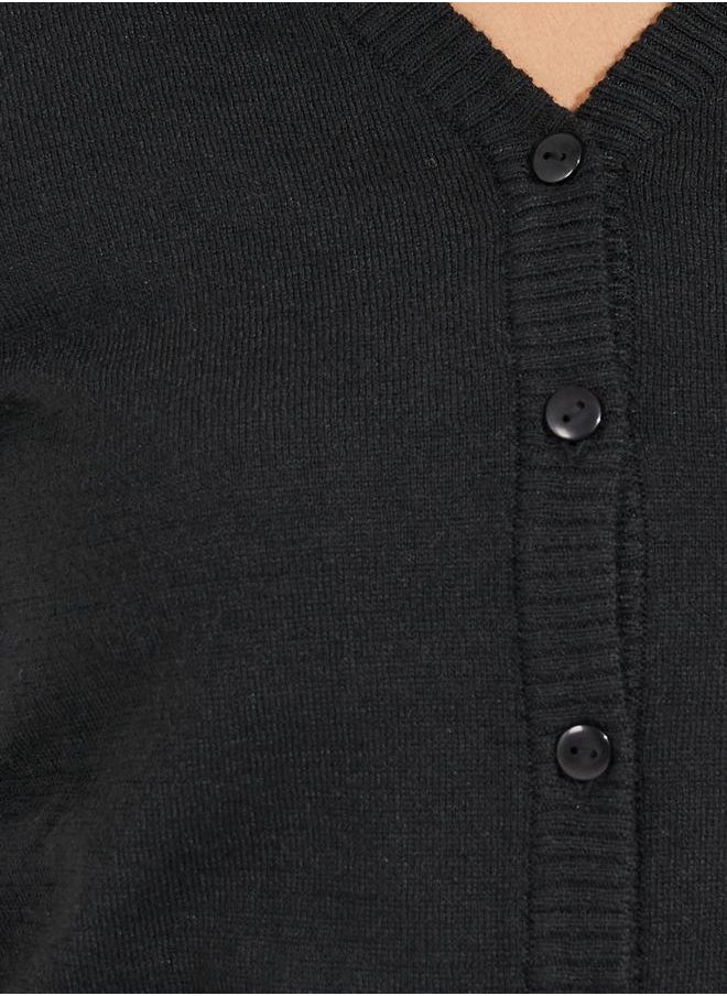 Styli - Regular Fit Button Placket Cardigan - Image 1