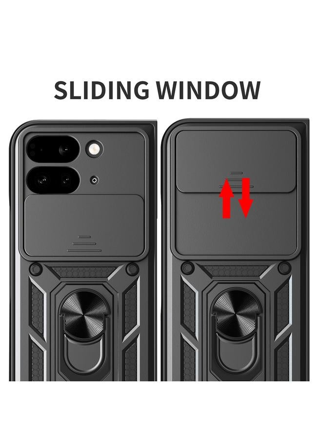 Zaboon Case For Google Pixel 9 Pro Fold Sliding Camera Cover Design TPU+PC Phone Case - Image 4