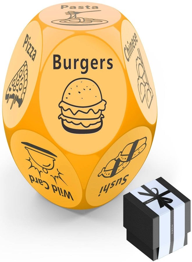Dumsud Stocking Stuffers Food Decision Dice Romantic for Him Her Men Women Adults (Yellow) - Image 1