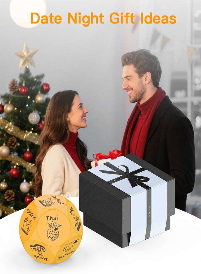 Dumsud Stocking Stuffers Food Decision Dice Romantic for Him Her Men Women Adults (Yellow) - Image 2