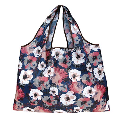 allydrew Large Foldable Tote Nylon Reusable Grocery Bag, 3 Pack, Greenhouse - Image 2
